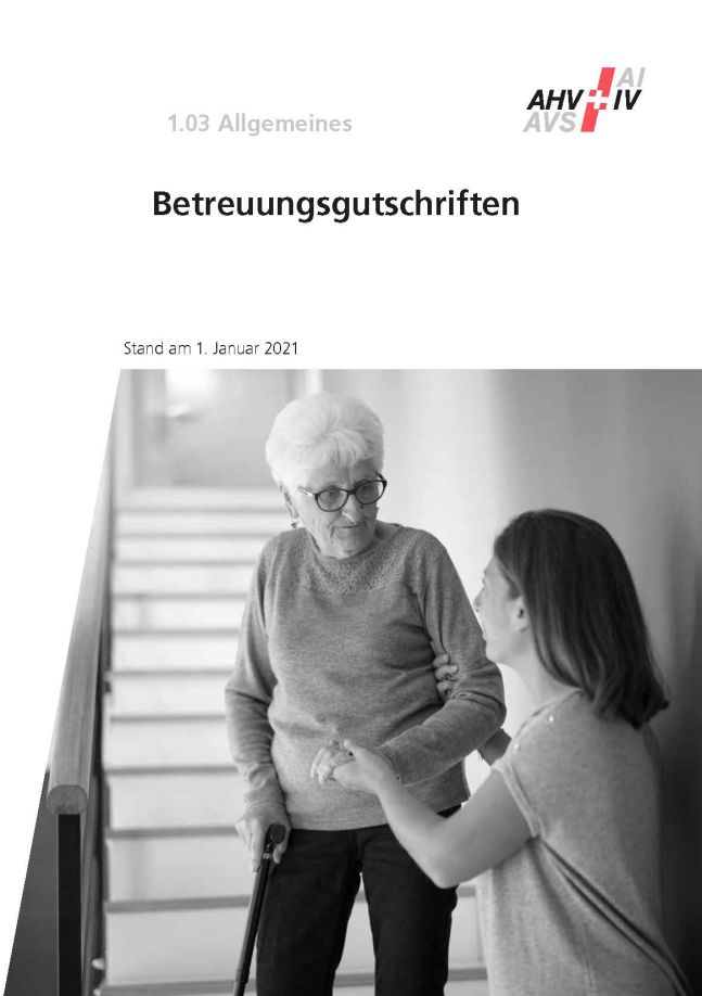 Merkblatt 1.03 – Betreuungs­gutschriften