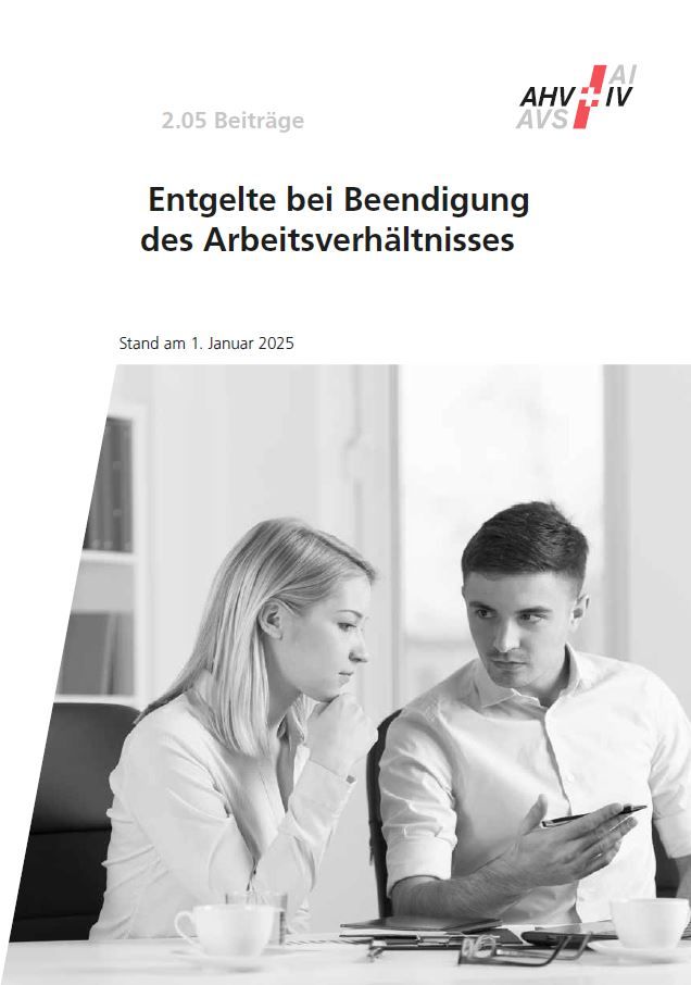 Merkblatt 2.05 – Entgelte bei Beendigung des Arbeits­verhätnisses