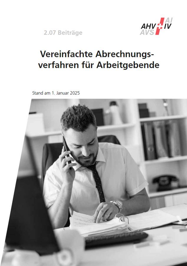 Merkblatt 2.07 – Vereinfachtes Abrechnungs­verfahren für Arbeitgebende