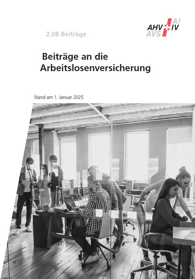 Merkblatt 2.08 – Beiträge an die Arbeits­losen­versicherung