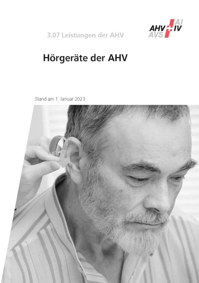 Merkblatt 3.07 – Hörgeräte der AHV