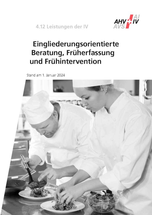 Merkblatt  4.12 – Eingliederungs­orientierte Beratung, Früh­erfassung und Frü­hintervention