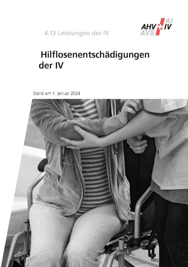 Merkblatt 4.13 – Hilflosen­ent­schädigungen der IV